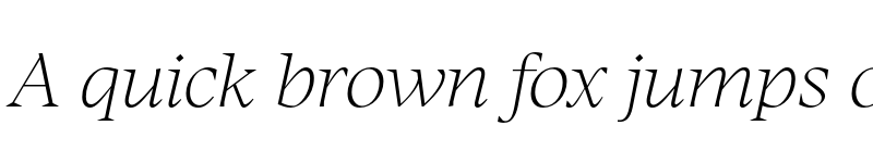 Preview of Manier Thin Italic-Trial font