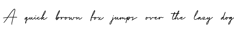 Preview of Manly Signature Regular font