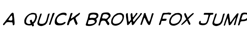 Preview of ManlyMen BB Italic font