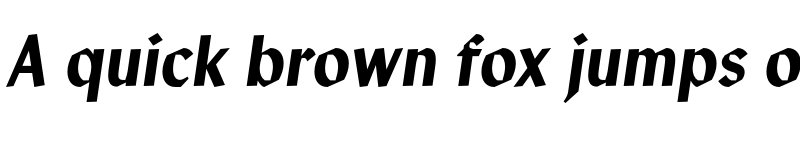 Preview of Manofa Condensed Italic font