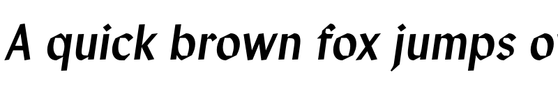 Preview of Manofa Condensed Light Italic font