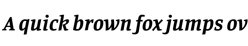 Preview of Manuale Bold Italic font