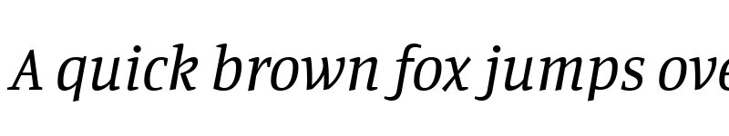 Preview of Manuale Italic font