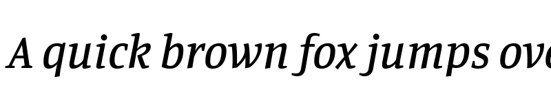 Preview of Manuale Medium Italic font