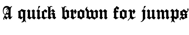 Preview of ManuskriptGotisch Regular font