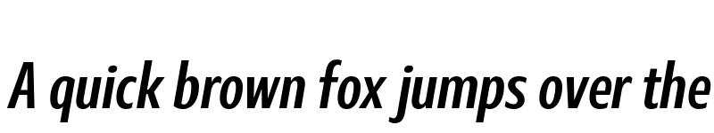 Preview of Marble Display Condensed SemiBold Italic font