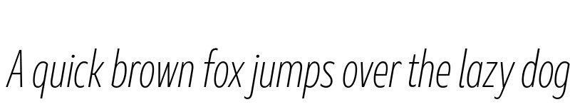 Preview of Marble Text Condensed ExtraLight Italic font