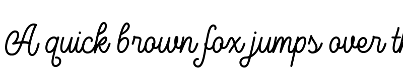 Preview of Marcellas Regular font