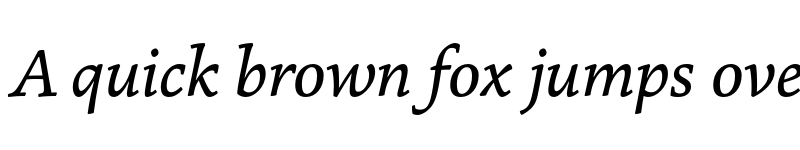 Preview of Marco Italic font