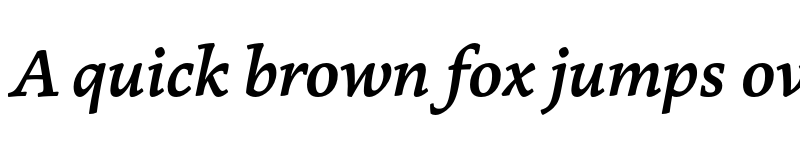 Preview of Marco SemiBold Italic font