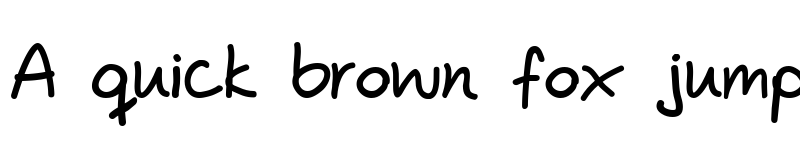 Preview of Mareen's Print Regular font