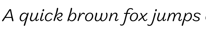 Preview of Marigny Book Italic font