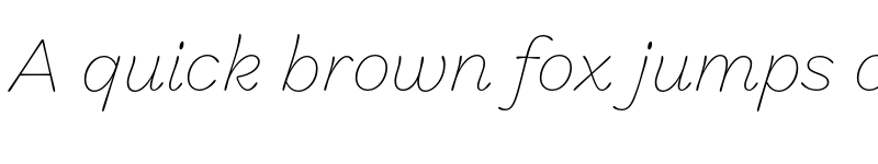 Preview of Marigny Thin Italic font