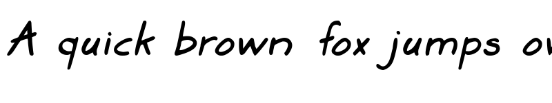 Preview of Marker SD Italic font