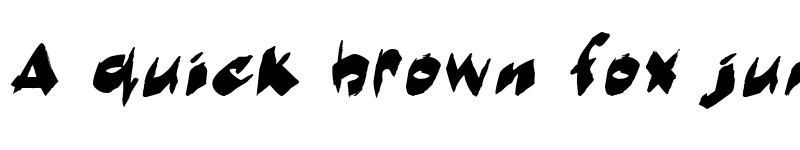 Preview of markerMoe II Regular font