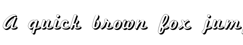Preview of Marketing Script Shadow Regular font