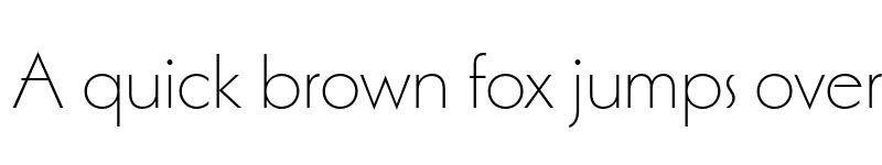 Preview of Marseille Thin font