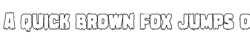 Preview of Marsh Thing Outline Regular font