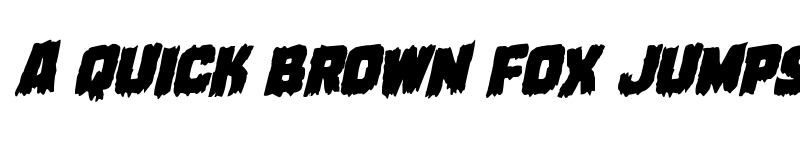 Preview of Marsh Thing Rotalic Italic font