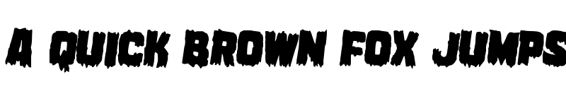 Preview of Marsh Thing Rotated 2 Regular font