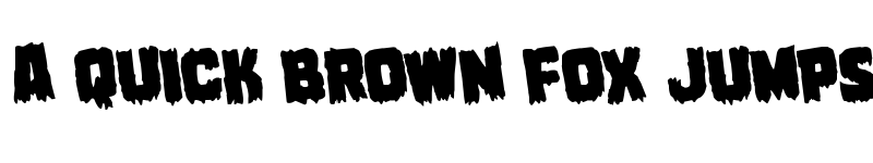 Preview of Marsh Thing Rotated Regular font