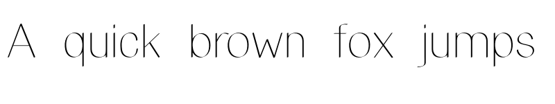 Preview of MATCHOUT LIGHT font