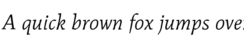 Preview of Mate Italic font