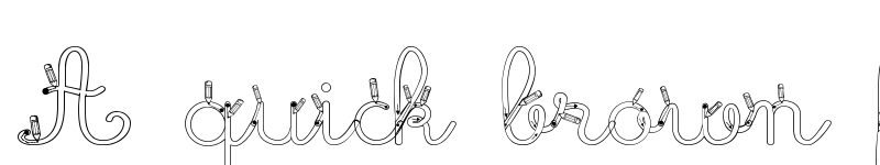 Preview of Maternellecolor creuse Regular font