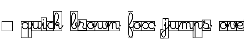 Preview of Maternellecolor cursive case Regular font