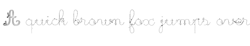 Preview of Maternellecolor trace cursive Regular font