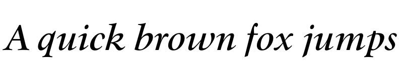 Preview of Mauritius Italic font