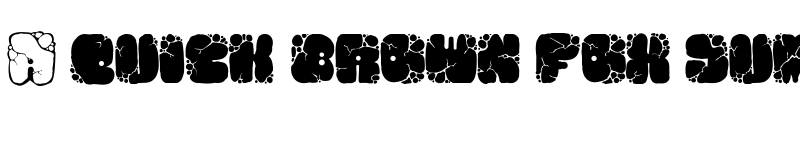 Preview of MAWNS rock Regular font