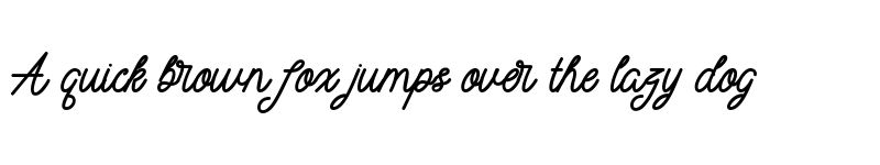 Preview of mayasarilah Regular font