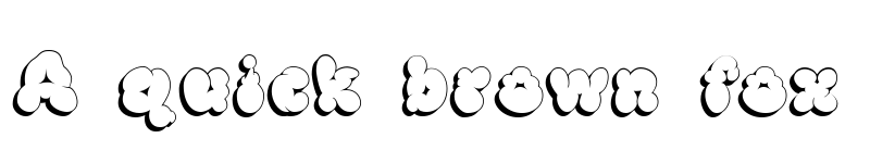 Preview of McKloud Shadow Regular font