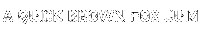 Preview of Meccano Font Regular font