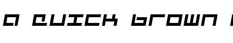 Preview of Mecha Italic font