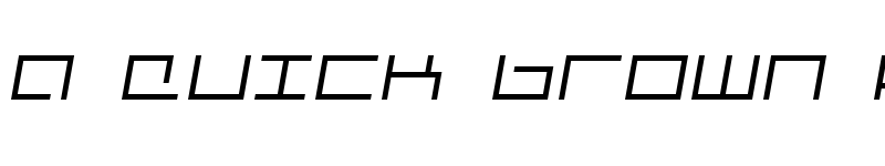 Preview of Mechanic Italic font