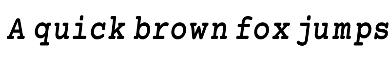 Preview of Mechanical Bold Condensed Oblique font