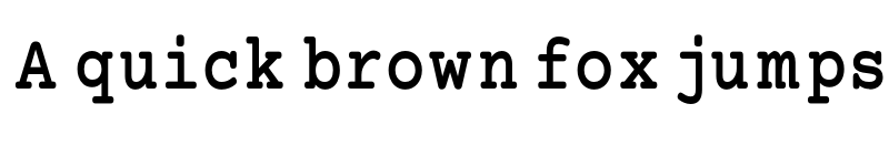 Preview of Mechanical Bold Condensed font