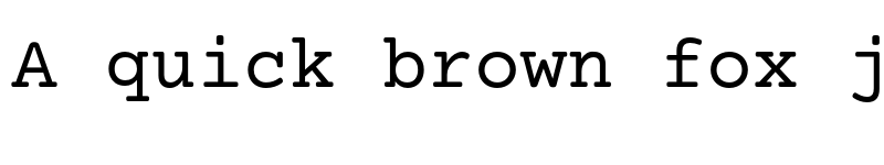 Preview of Mechanical Regular font