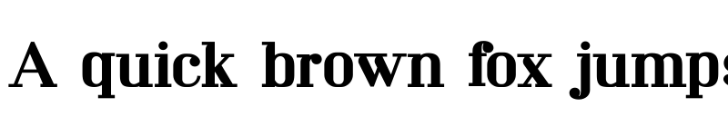 Preview of Mechanized Bold font