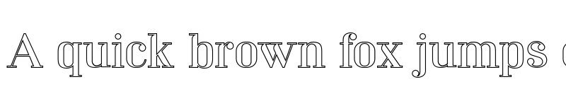 Preview of Mechanized Outline font
