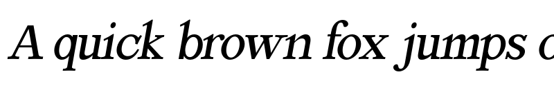 Preview of Mediamoure Regular Italic font