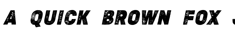 Preview of MEDIO VINTAGE ROUGH Italic font