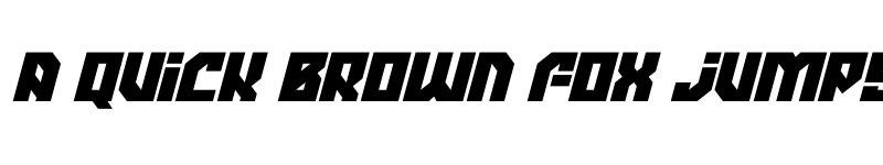 Preview of Megadroid Italic font