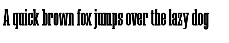 Preview of Megalito Slab Extra Condensed font