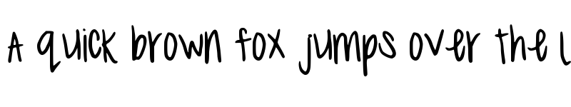 Preview of MeganHand Medium font