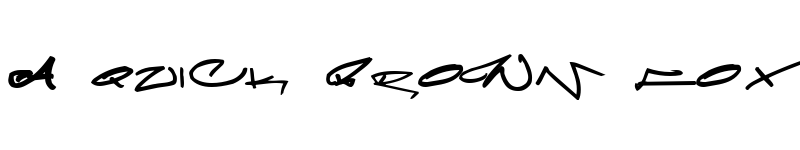 Preview of Meglaphoid Regular font