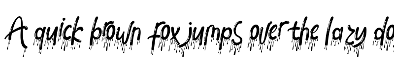 Preview of Melting Words Demo Italic font