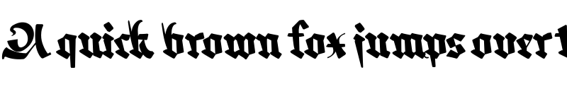 Preview of Memela Fraktur Regular font